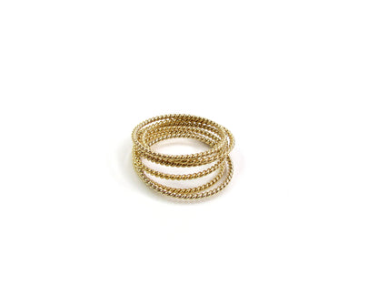 Twisted Rope Stack Ring | Classic Textured Band