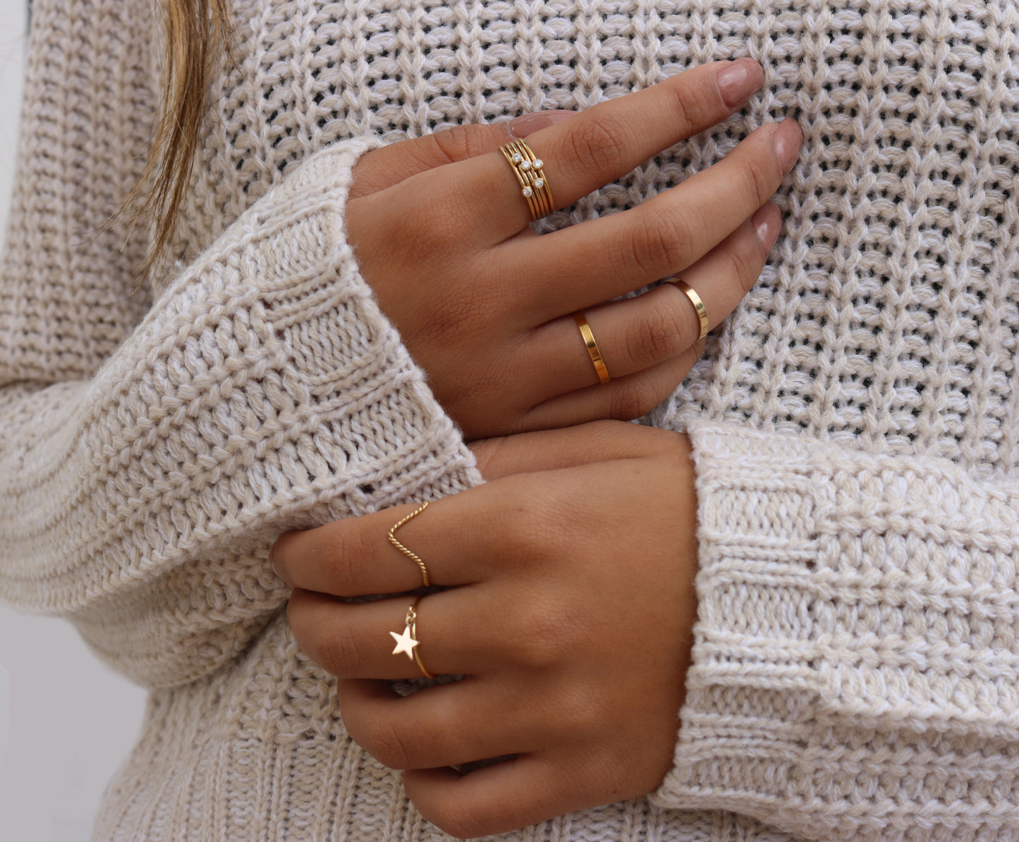 Polished Flat Band Ring | Classic Stack Ring