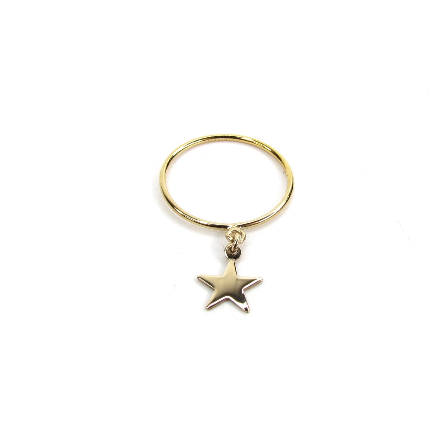 Star Charm Ring | 14K Gold-Filled | Dainty Celestial Jewelry