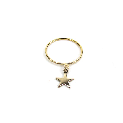 Star Charm Ring | 14K Gold-Filled | Dainty Celestial Jewelry