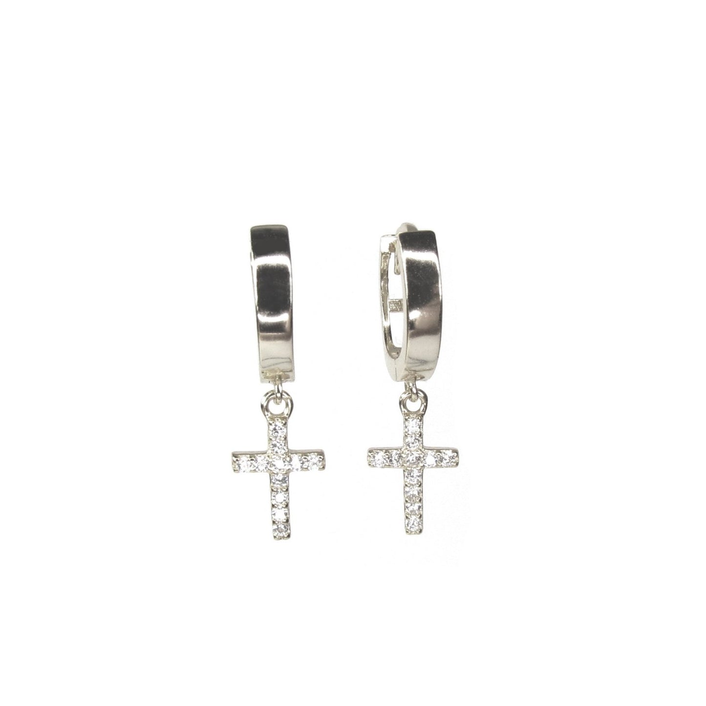 Cross Charm Hoops | Faith-Inspired Hoop Earrings