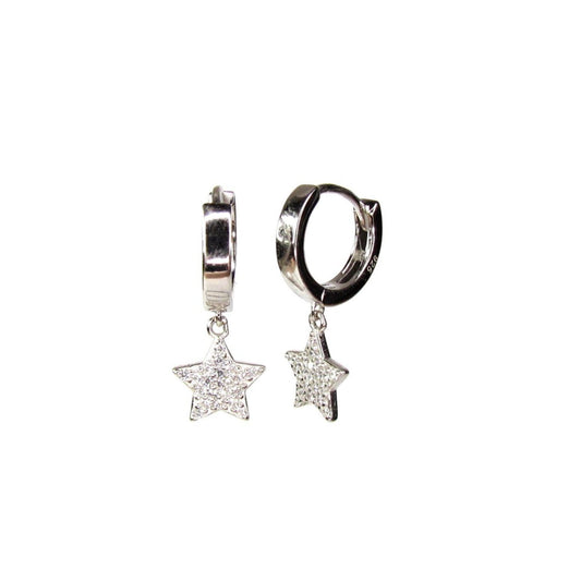 Star Gazer Huggie Hoop Earrings