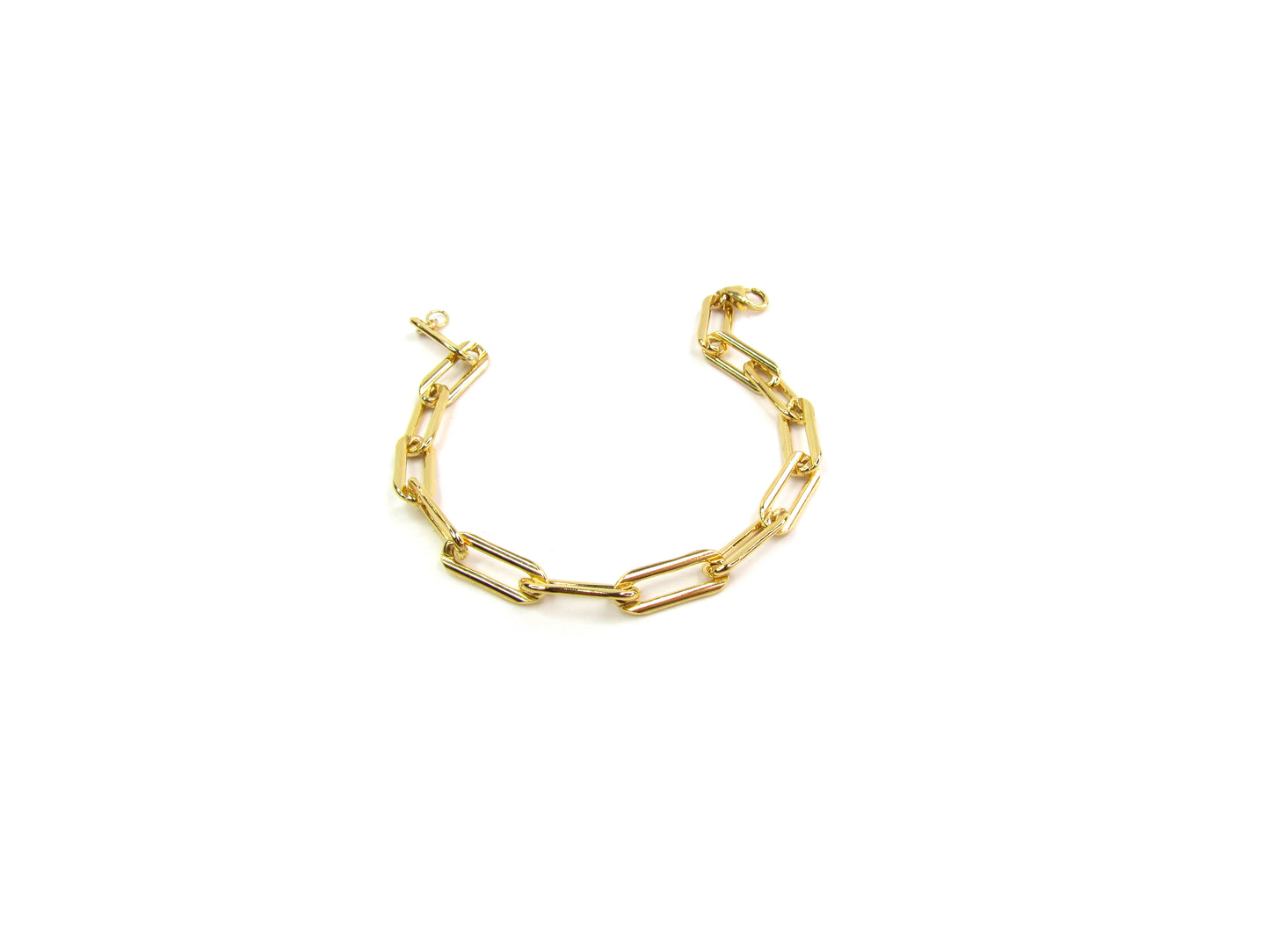 Chunky Paperclip Chain Bracelet | Gold Filled Bold Statement Jewelry