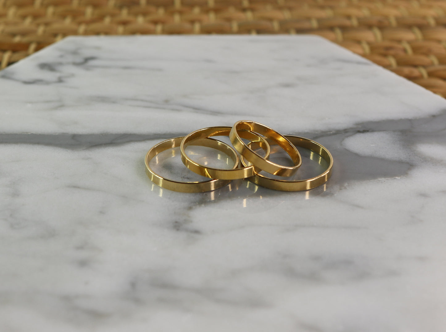 Polished Flat Band Ring | Classic Stack Ring