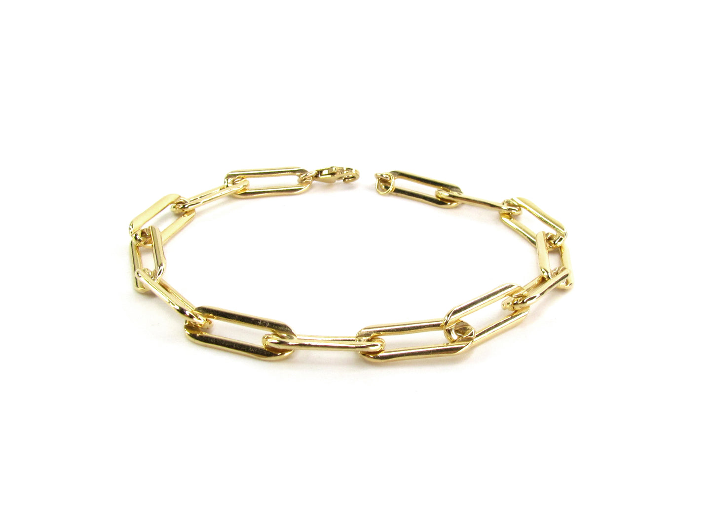 Chunky Paperclip Chain Bracelet | Gold Filled Bold Statement Jewelry