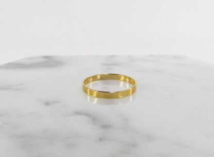 Polished Flat Band Ring | Classic Stack Ring