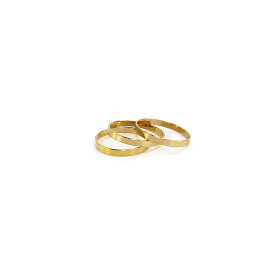 Polished Flat Band Ring | Classic Stack Ring