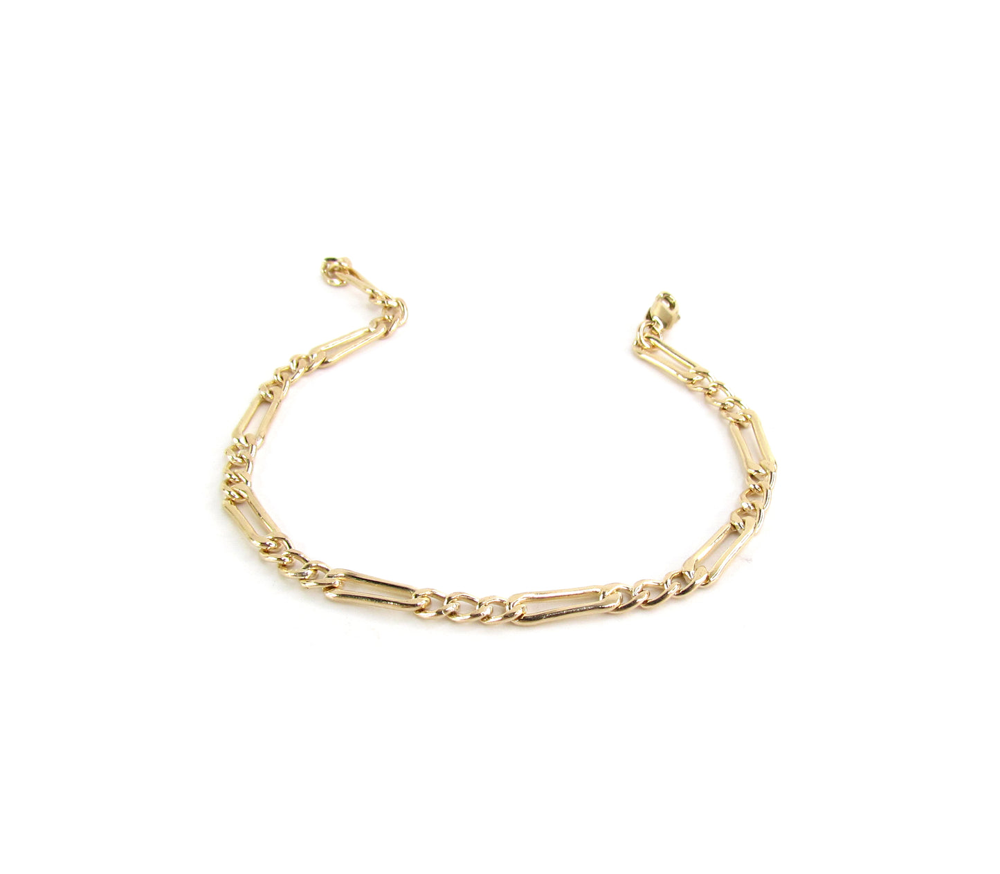 14K Gold Filled Figaro Bracelet | Classic Chain Bracelet