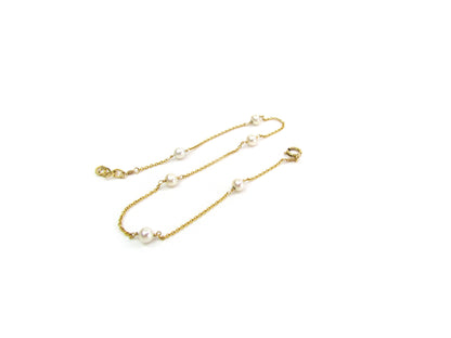 Freshwater Pearl Anklet | Dainty 14K Gold Filled Anklet