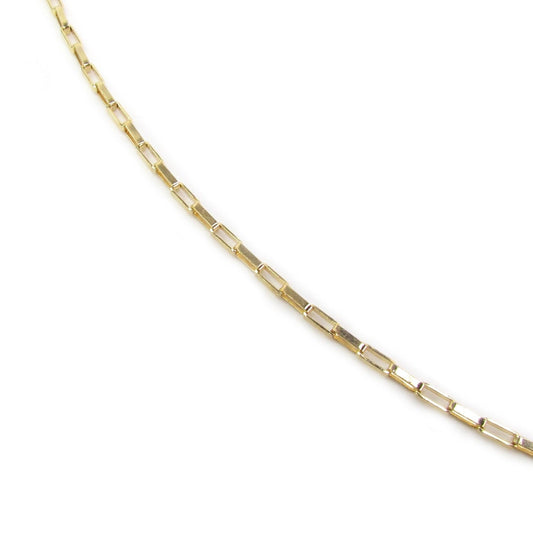 Elongated Box Chain Necklace | Gold-Filled Everyday Layering