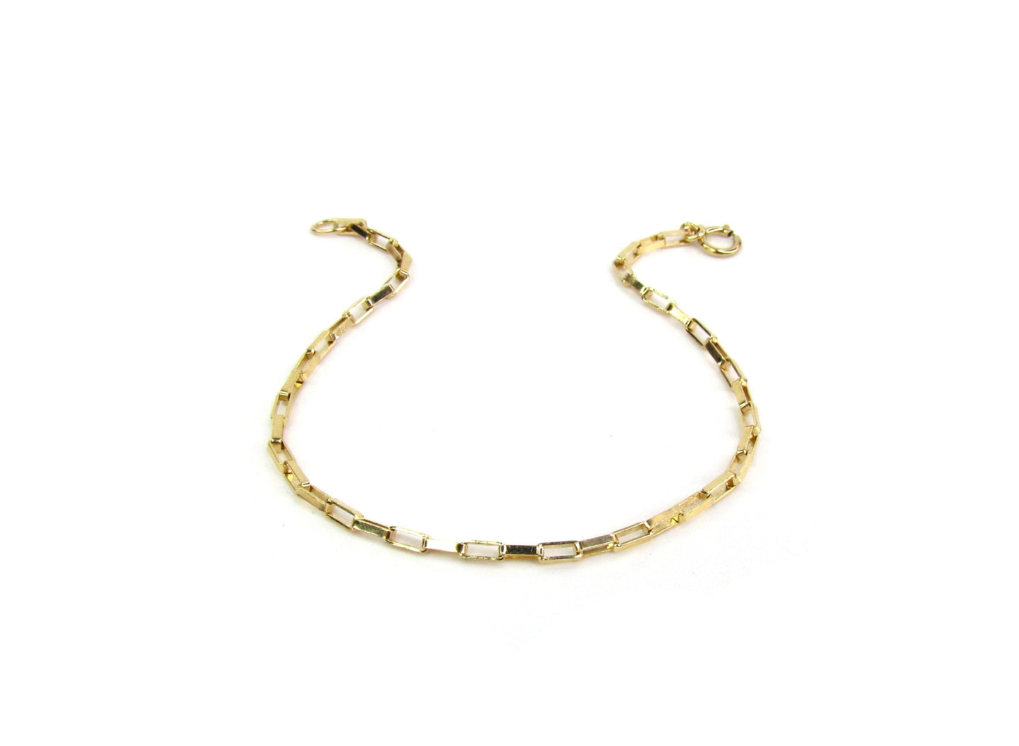Elongated Box Chain Bracelet | Sleek Modern Chain Bracelet