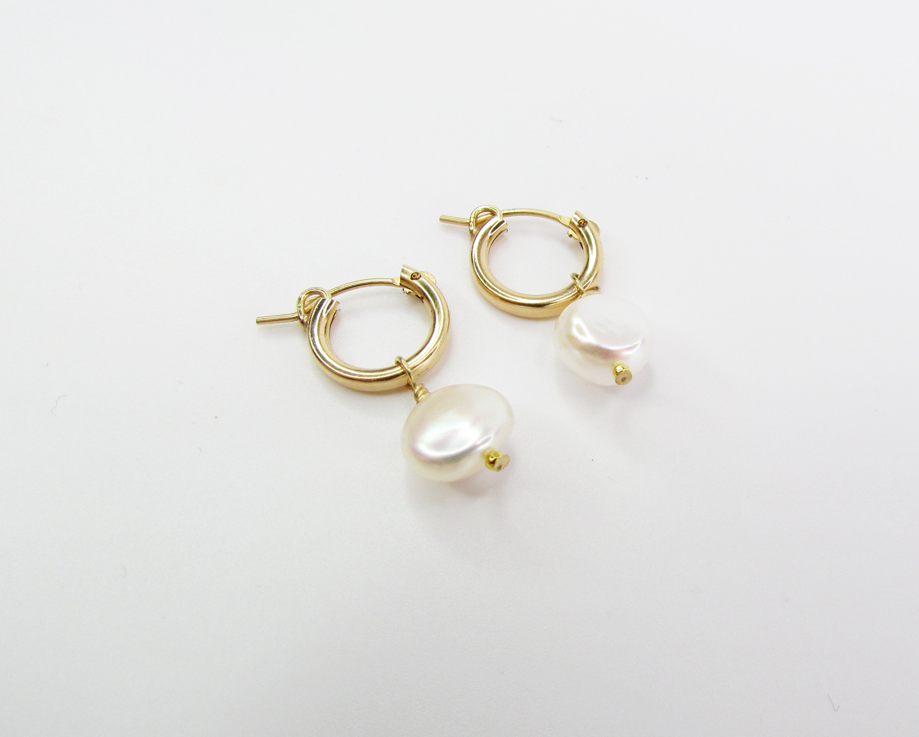 Freshwater Baroque Pearl Hoops