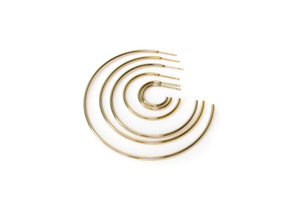 Skinny Hoop Earrings | Minimalist Everyday Hoops | Gold Filled or Sterling Silver