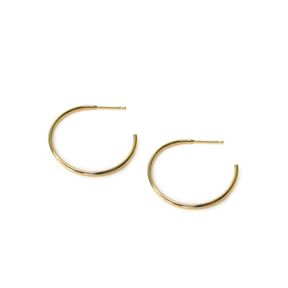 Skinny Hoop Earrings | Minimalist Everyday Hoops | Gold Filled or Sterling Silver