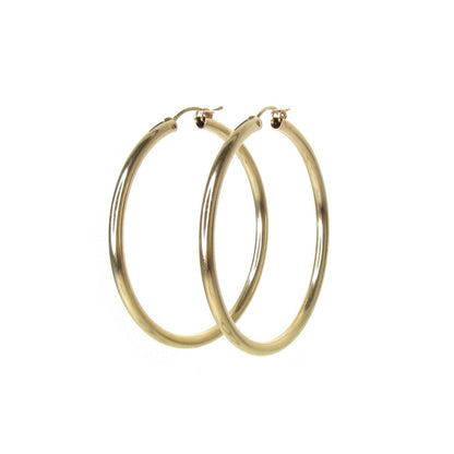 Mega Hoop Earrings | 50mm x 3mm | Bold Hoops