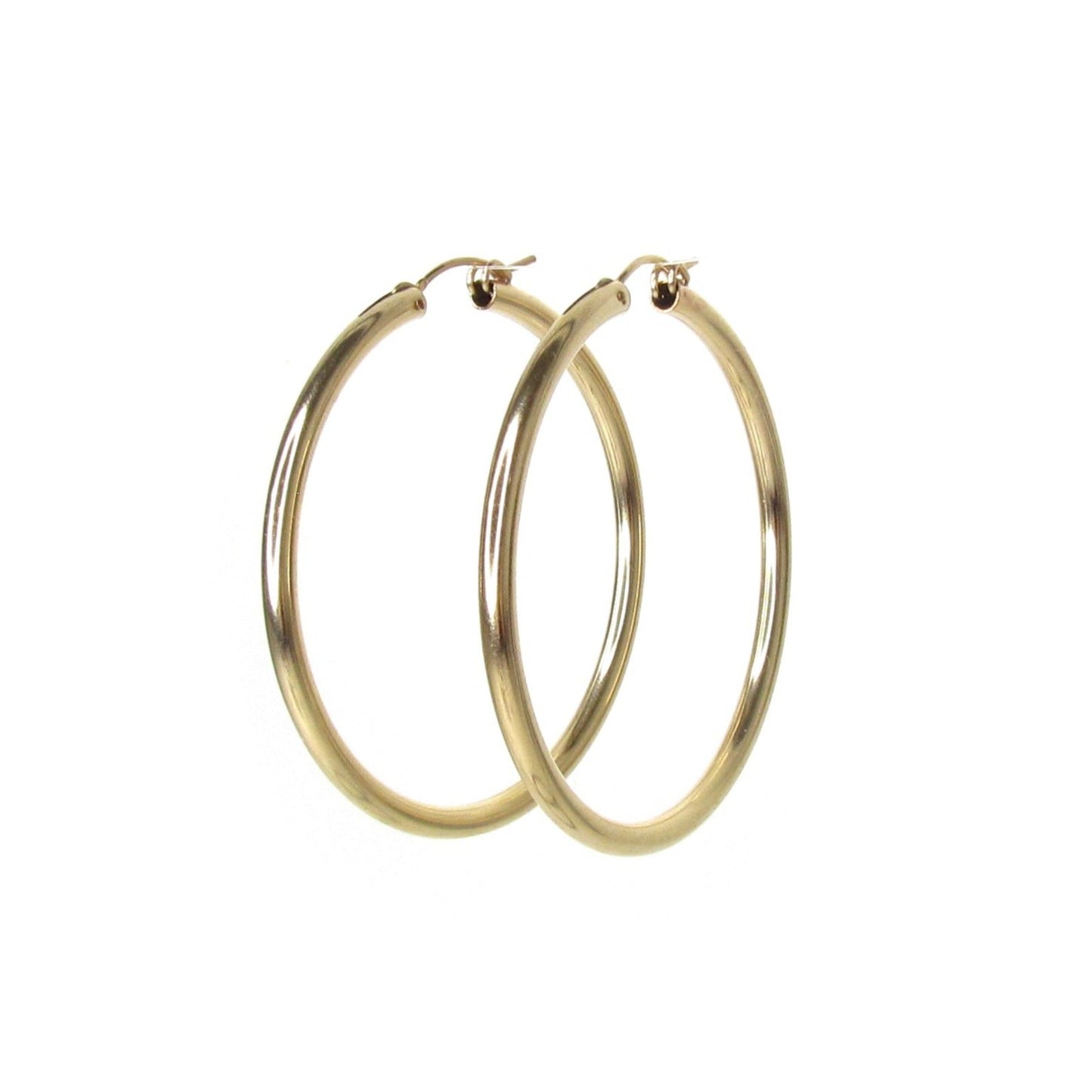 Mega Hoop Earrings | 50mm x 3mm | Bold Hoops