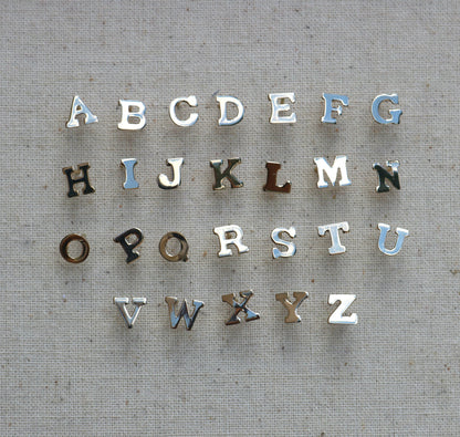 14K Initial Earring Studs | Block Letter Earrings