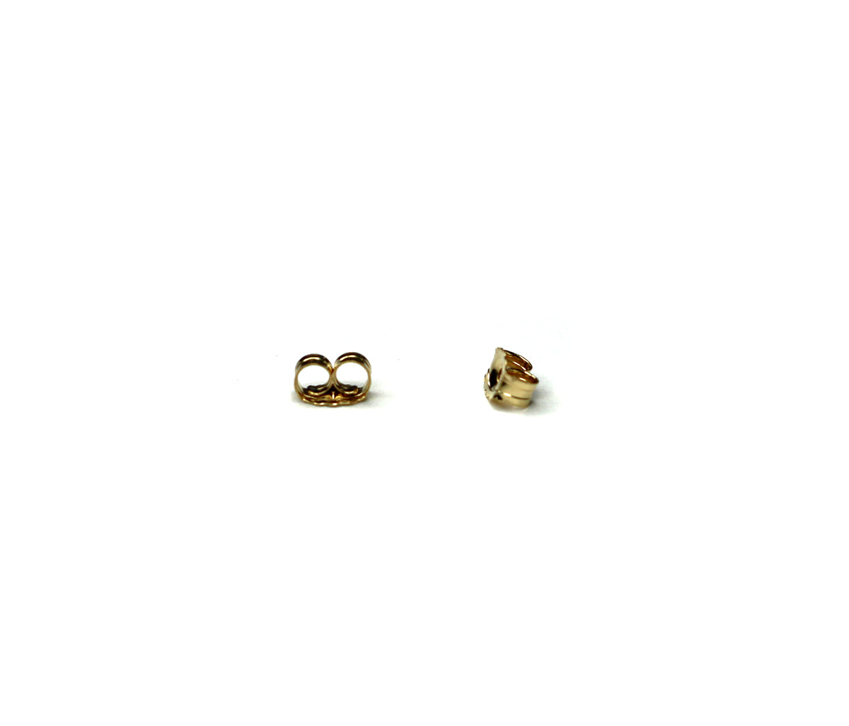 14K Gold Square Stud Earrings | Polished or Matte Satin Finish
