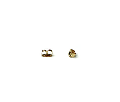 14K Gold Square Stud Earrings | Polished or Matte Satin Finish