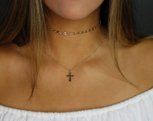 Sunburst Choker Necklace | Gold Chain Choker