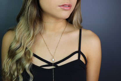Woven Choker Necklace | Dainty Textured Chain