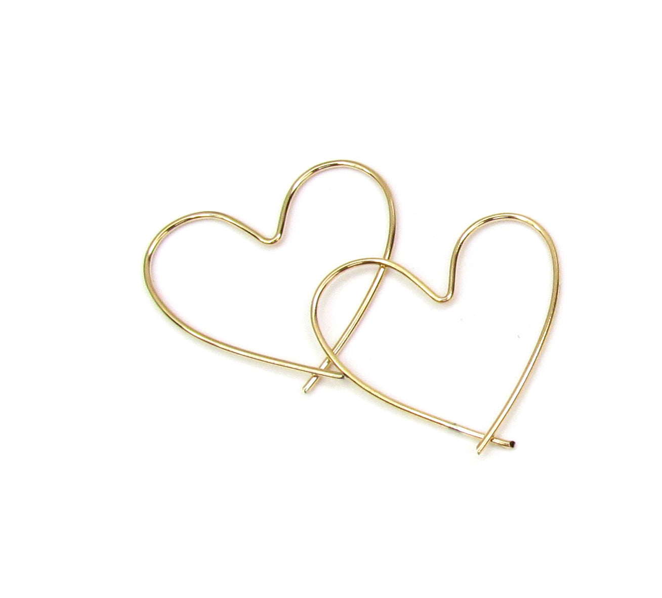 Heart Hoop Earrings