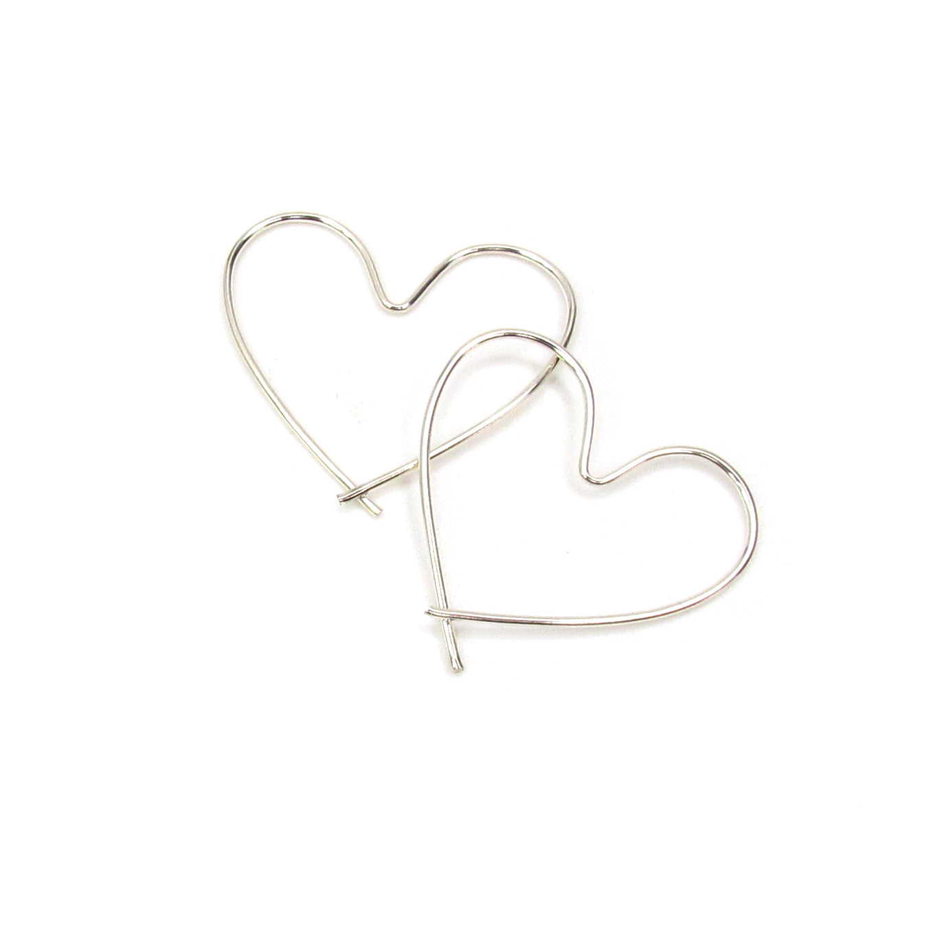 Heart Hoop Earrings | Gold Filled & Sterling Silver Hoops