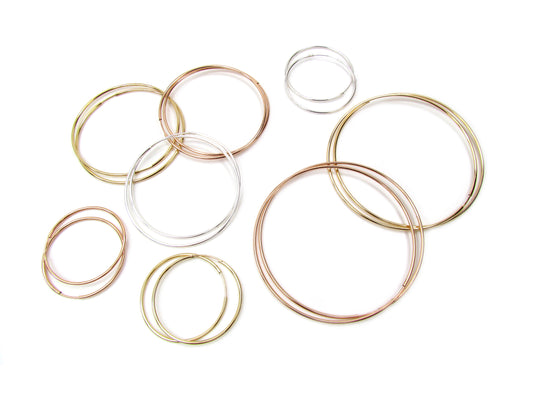 Endless Skinny Hoop Earrings | Minimalist Earrings