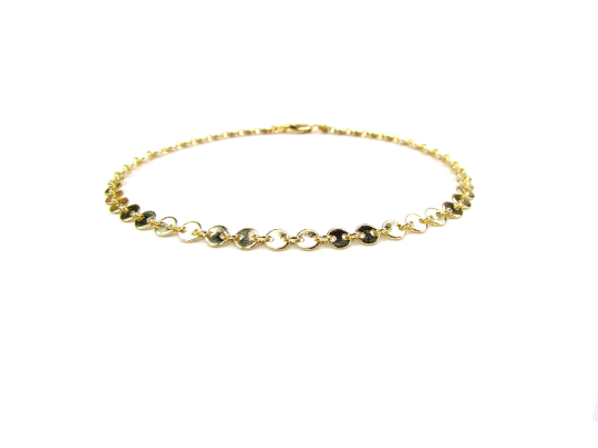 Disc Chain Anklet | Dainty Everyday Ankle Bracelet