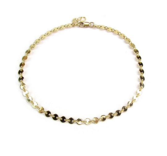 Disc Chain Anklet | Dainty Everyday Ankle Bracelet