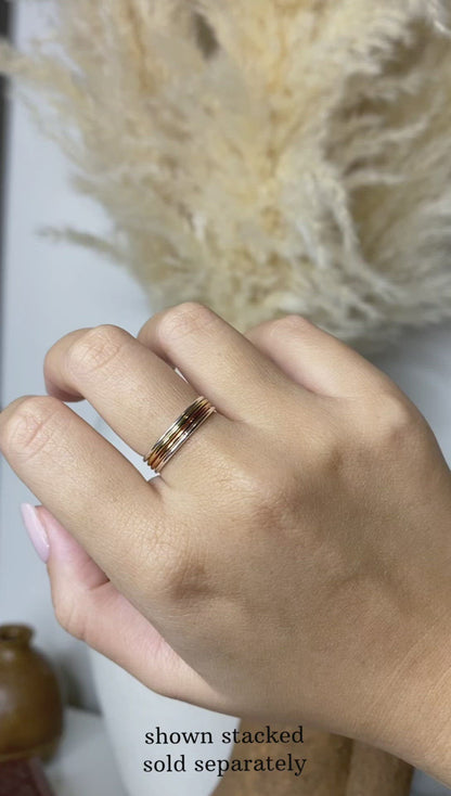 Polished Stack Rings | Dainty Reflective Band