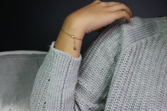 Woven Textured Chain Bracelet | Dainty Gold & Silver Bracelet