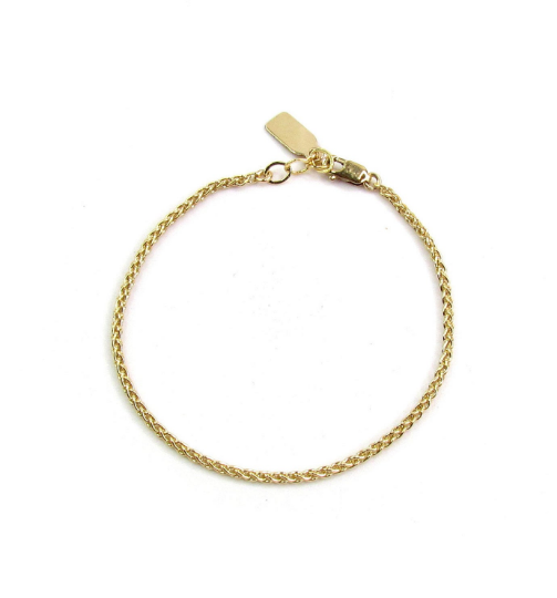 Woven Textured Chain Bracelet | Dainty Gold & Silver Bracelet