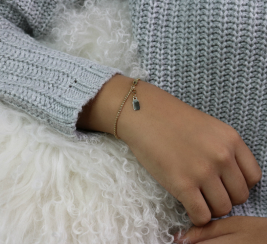 Woven Textured Chain Bracelet | Dainty Gold & Silver Bracelet