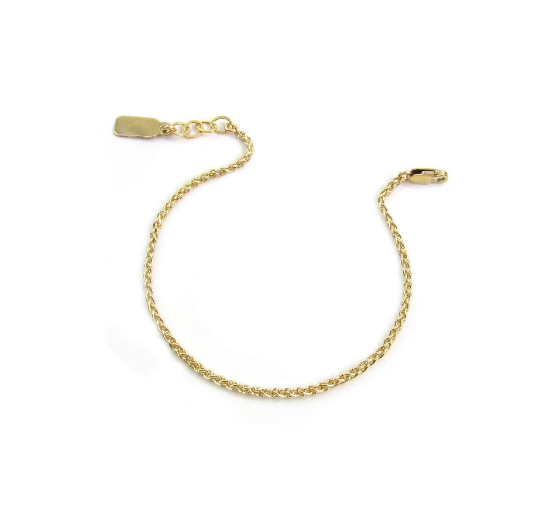 Woven Textured Chain Bracelet | Dainty Gold & Silver Bracelet