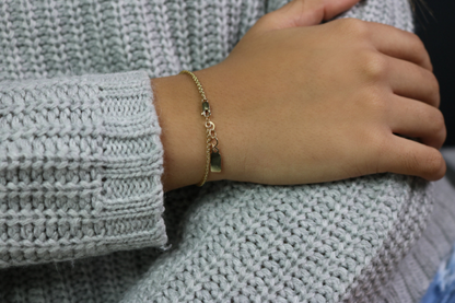 Woven Textured Chain Bracelet | Dainty Gold & Silver Bracelet