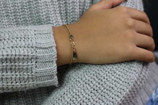 Woven Textured Chain Bracelet | Dainty Gold & Silver Bracelet