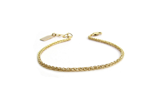 Woven Textured Chain Bracelet | Dainty Gold & Silver Bracelet