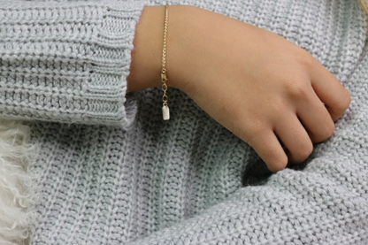 Woven Textured Chain Bracelet | Dainty Gold & Silver Bracelet