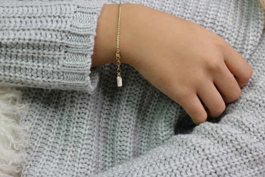 Woven Textured Chain Bracelet | Dainty Gold & Silver Bracelet