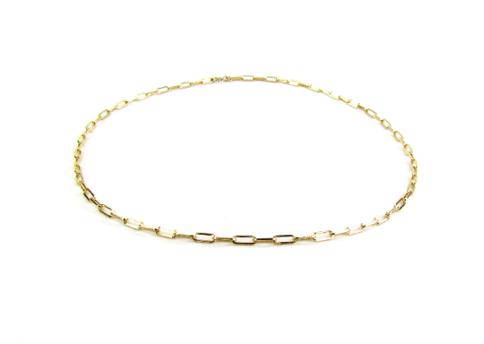 Paperclip Chain Necklace | Modern Layering Chain
