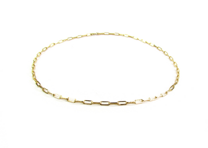 Paperclip Chain Necklace | Modern Layering Chain