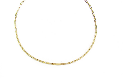 Paperclip Chain Necklace | Modern Layering Chain