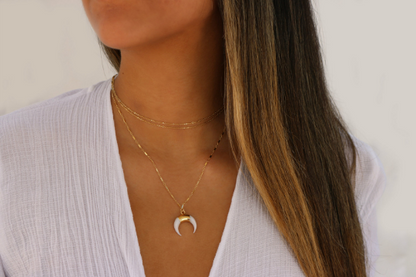 By The Horns • Double Horn Necklace