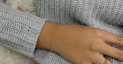 Delicate Rope Chain Bracelet | Dainty Layering Bracelet