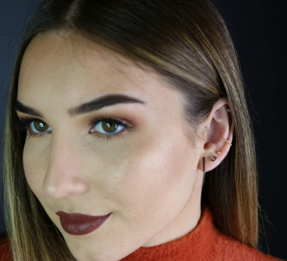 Diamond Ear Cuff | 14K Solid Gold | Minimalist No-Piercing Jewelry