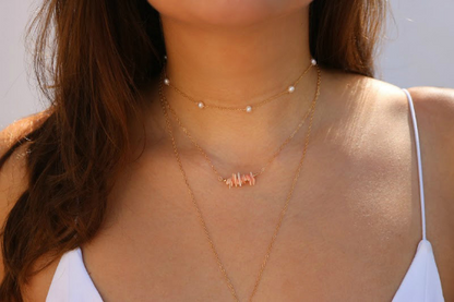 Pearl Y Necklace • Gold Filled Tin Cup Pearl Lariat
