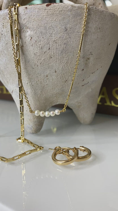 Elongated Box Chain Necklace | Gold-Filled Everyday Layering