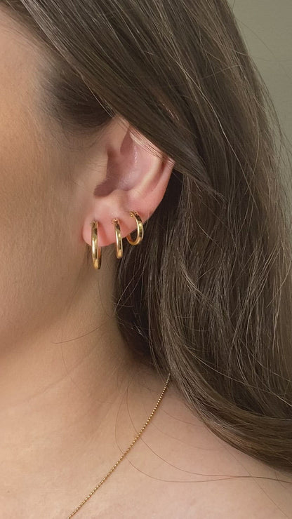 Polished Essential Hoop Earrings | 3 Sizes