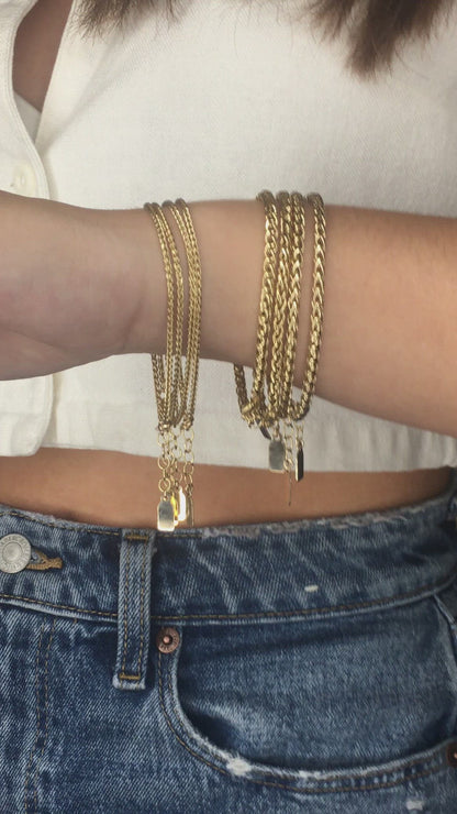 14k Gold Filled Stretch Bead Bracelet | Dainty Everyday Stackable